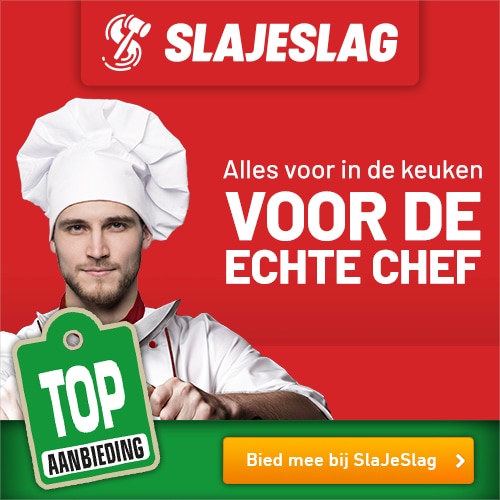 SlaJeSlag nu alles voor in de keuken voor de echte chef