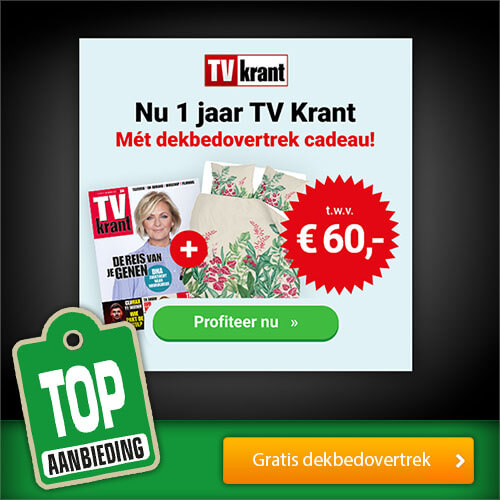 Nu een gratis dekbedovertrek t.w.v. € 60,- bij de TV Krant