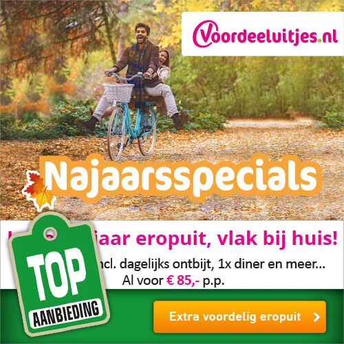 Voordeeluitjes.nl geniet nu 3 of 4 dagen vanaf € p.p.