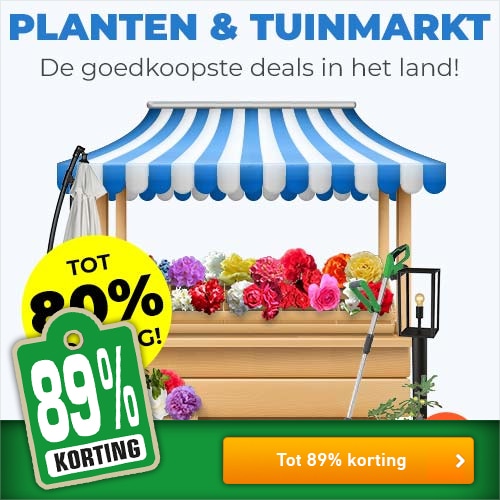 Planten & tuinmarkt bij Voordeelvanger tot 89% korting